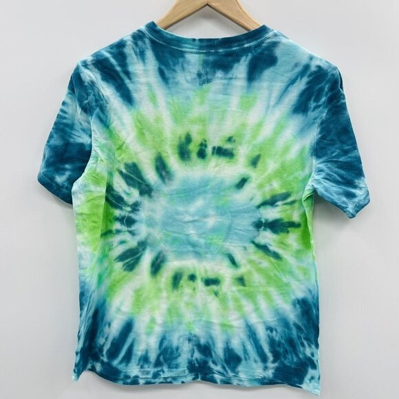 Mighty Fine Target Womens Small Tie Dye Ocean Life Short Sleeve Graphic Tee 2132 - Picture 4 of 6